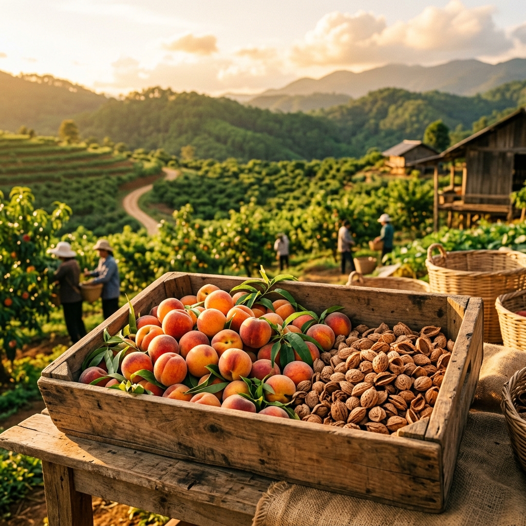 Hạt Đào Tươi Tách Vỏ Hút Chân Không